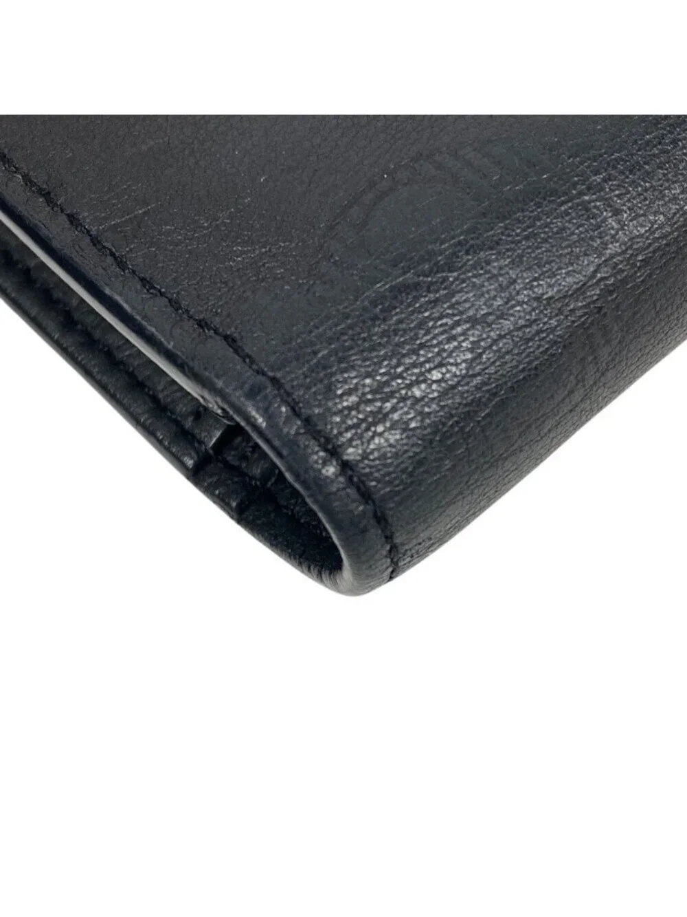 Louis Vuitton Portefeuille Brazza Monogram Shadow Leather Wallet Black